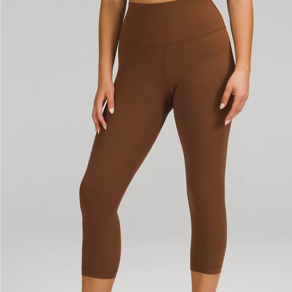 Lululemon Roasted Brown Cropped Align Leggings - Picture 2 of 9